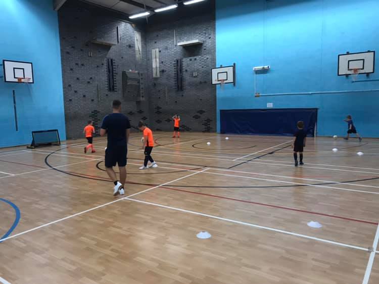 a view of the indoor sports facilities at downend sports centre